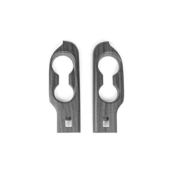 

For Hyundai IONIQ 9 Accessories 2pcs Carbon Fiber Wood Grain Rear Row Water Cap Window Button Car Door Armrest Trim LHD/RHD