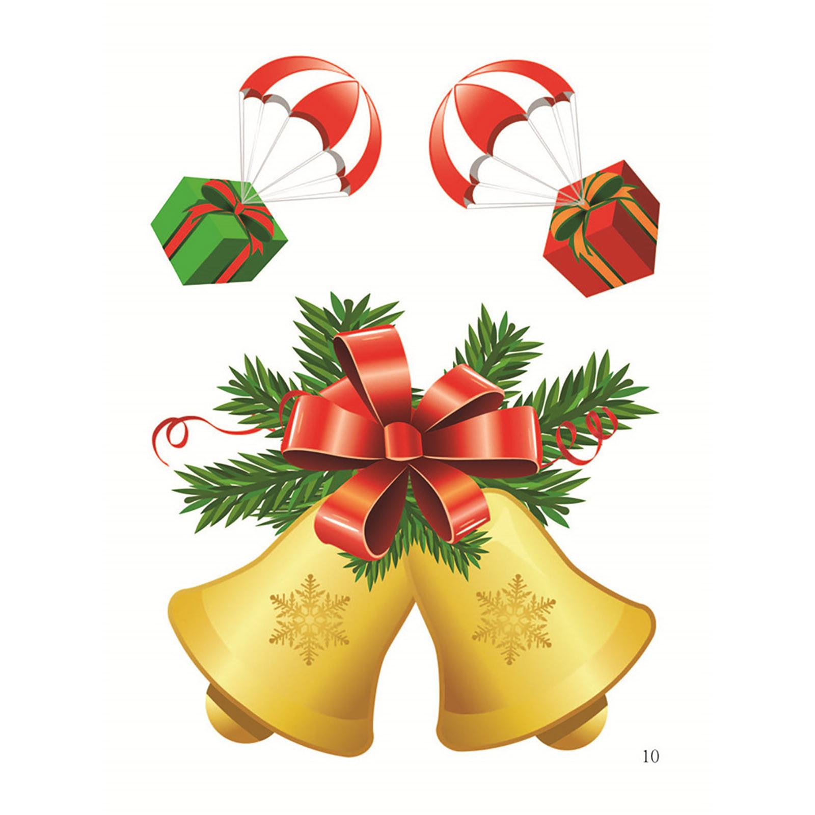 

Текущий рождественский праздник оконное стекло электростатической пастой, наклейка, украшение