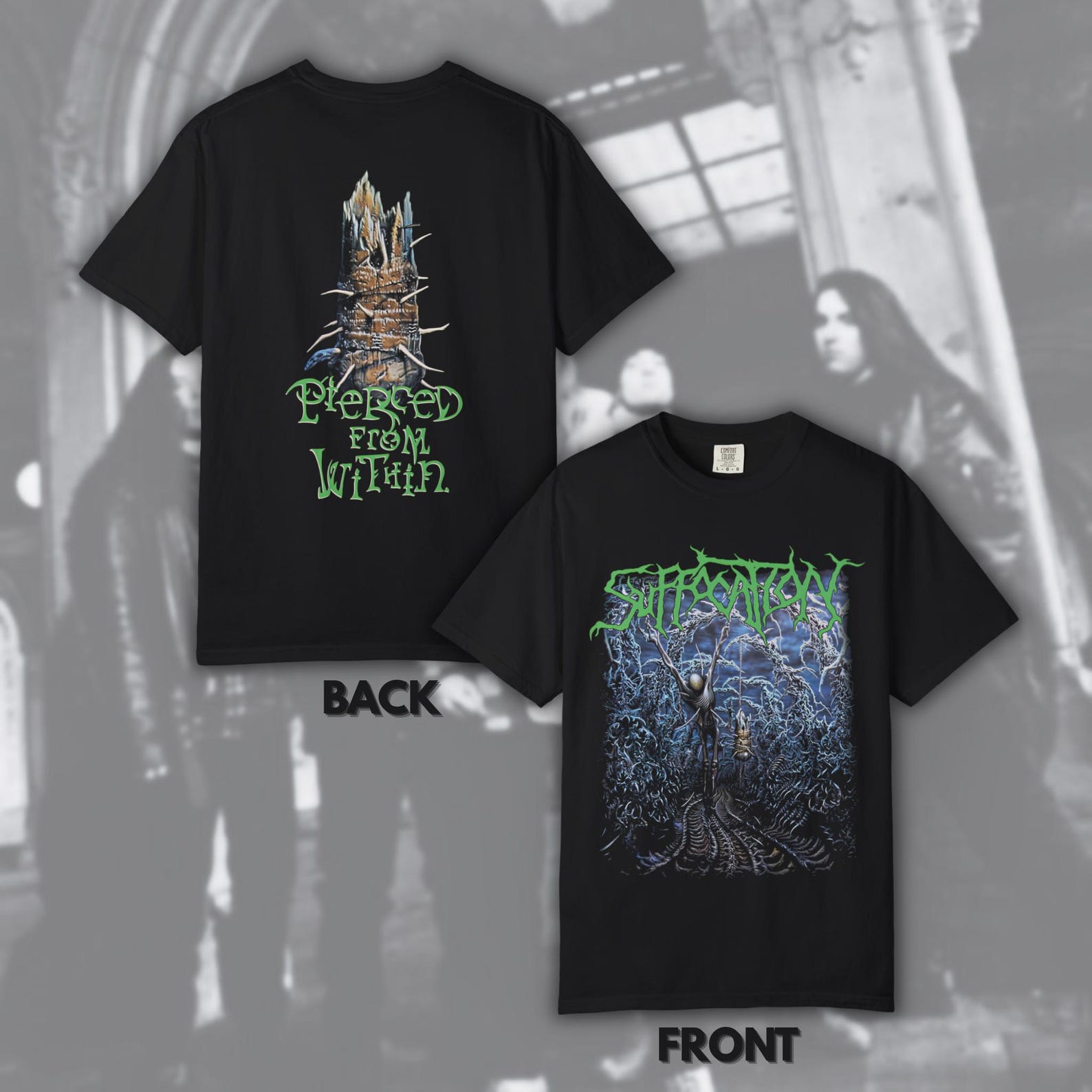 Suffocation - Pierced From Within | Size- S, M, L, XL, 2-4 XL S