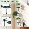 Sturdy Iron Wall Mounted Plant Holder Space Saving Metal Flower Shelf  Home Decoration