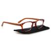 Wood Grain Mirror Legs Reading Glasses Spring Hinge Men Women Hd Reader Diopter +1.0+2.0+3.0+5.0+6.0