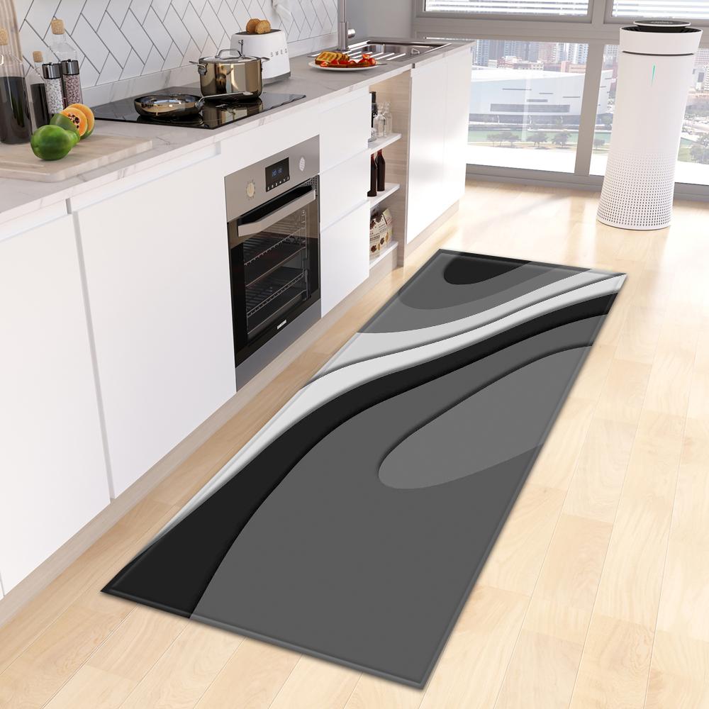 Moderne Küche Teppich Fußmatte Veranda Wohnzimmer Teppich Schlafzimmer Nachttisch Flur Boden rutschfeste Bodenmatte