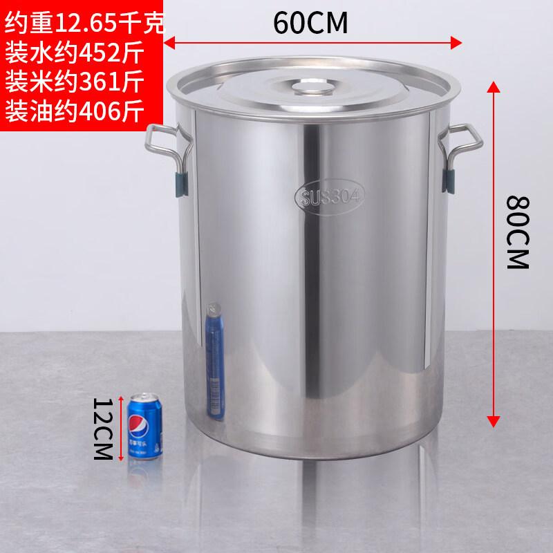 Commercial 304 Stainless Steel Soup Stock Pot with Lid, 3-Pack