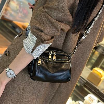 Women's Small Leather Bag Popular and Versatile Genuine Leather Female Bag Ladies Designer Luxury Shoulder Crossbody Bags New
