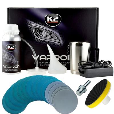 K2 Vapron Kettle Set for Headlight Refurbishment + Water Paper
