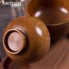 Japanese Jujube Wood Bowl for Adults & Kids, Solid Wood Noodle Bowl, Versatile Home Tableware