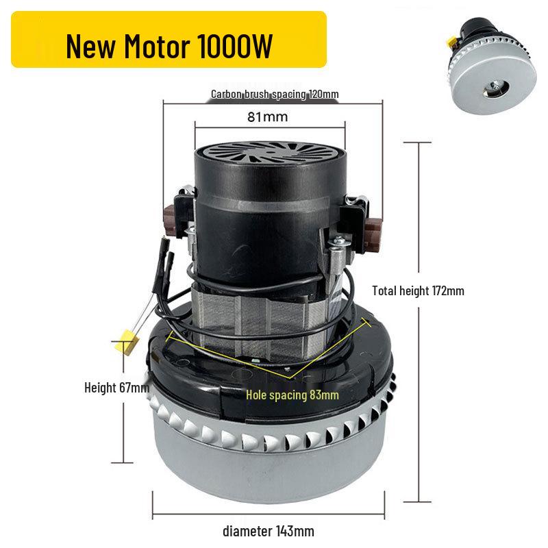 Motore Aspiratore Industriale ad Alta Potenza Jieba Chaobao Jiamai con Accessori in Rame Puro