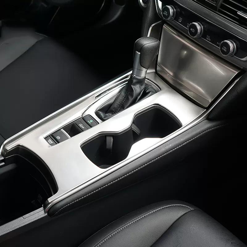 Pro Honda Accord X 10. generace 2018 Hybrid Nerezové dekorativní samolepky na panel středové konzole a řadicí páky