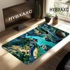 HYBXAXC Mouse Pad Rio do Canyon Cyberpunk Design Neon Brilhante Base de Borracha Antiderrapante para Mesa Para Jogadores Escritório em Casa Configuração de PC