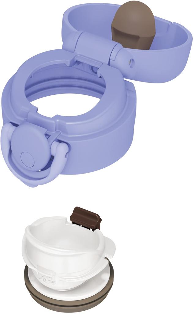 Thermos Wasserflasche, vakuumisolierter mobiler Becher, 350 ml, Blau/Lila, JNR-353 BL-PL