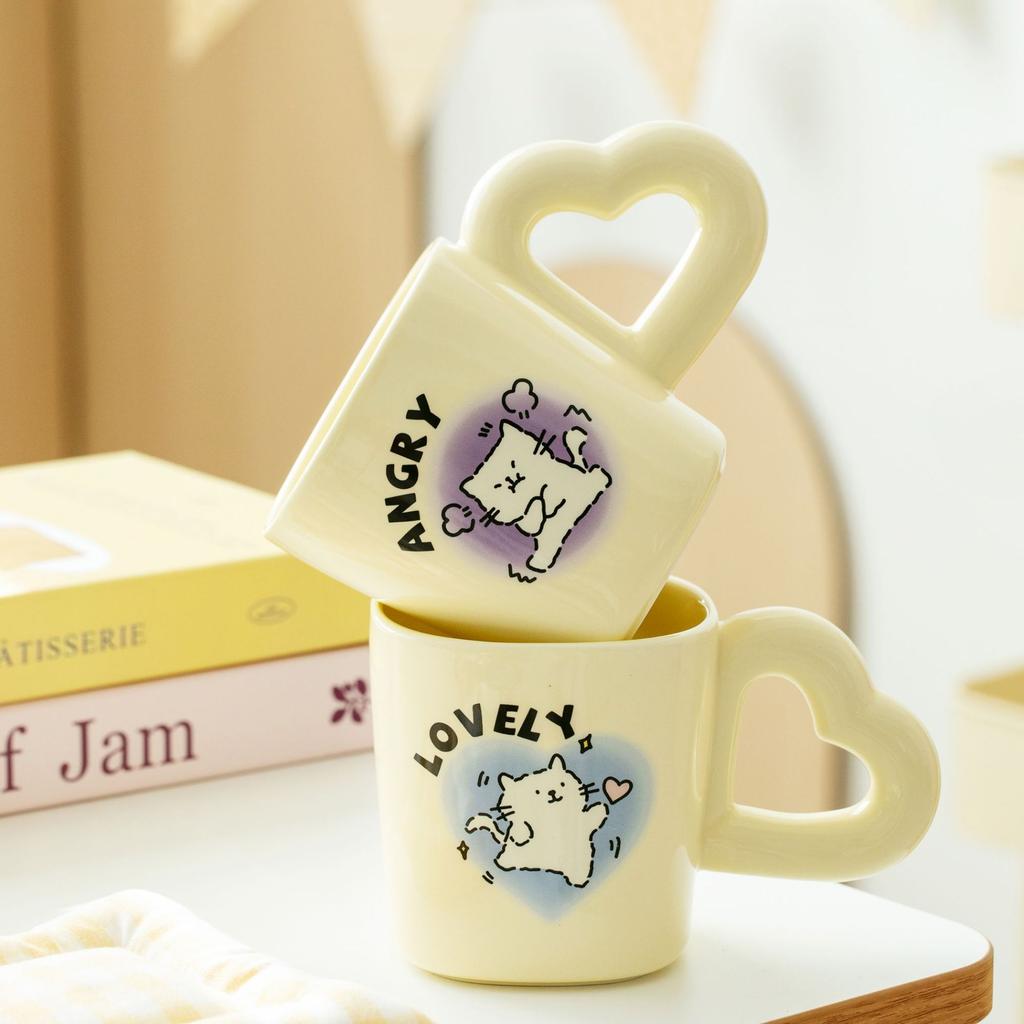 Cute Cat Mug High Looking Ceramic Cup Souvenir Gift Cup for Best Friend Birthday Cup for Girls Water Cup