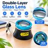 5X 15X 20X Eyeglass Magnifier Clip-On Eye Loupe Magnifying Lens Portable Eyepiece Process Operation Watchmakers Repair Tool