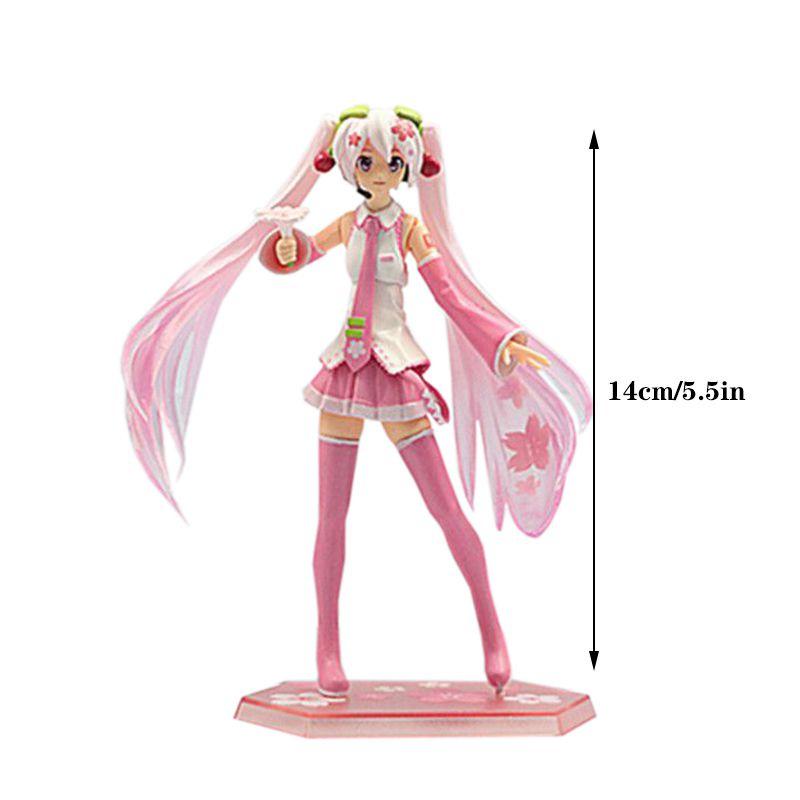 Hatsune Miku Cartoon Virtual Singer Manga Statue Figurines Stunning Collectible Model Toy
