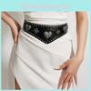 Womens Leather Waist Belt With Heart Shaped Buckle For Vintage Fashion And Waist Cinching