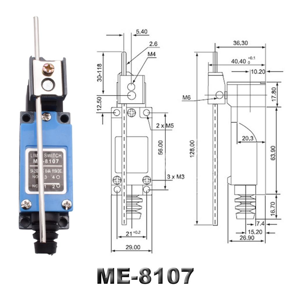 

ME 8104 8108 8111 8122 9101 ЧПУ Мікро Миттєвий Кінцевий Вимикач 5A/220V Обертовий Важіль-Ролик Герметичний Промисловий Верстатний Кінцевий Вимикач