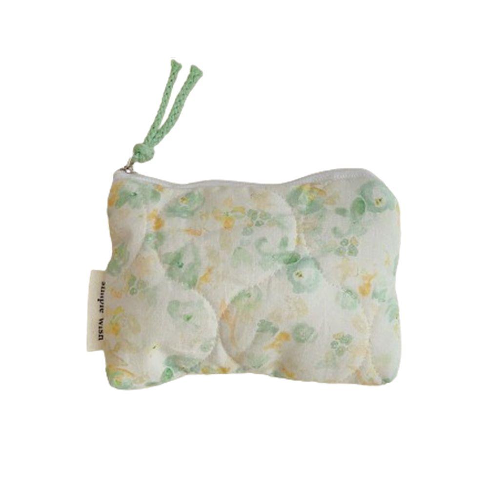 Makeup Bag Fragmented Flower Cosmetic Pouch Large Capacity Cotton Card Pouch Cute Sweet Coin Purse Girl