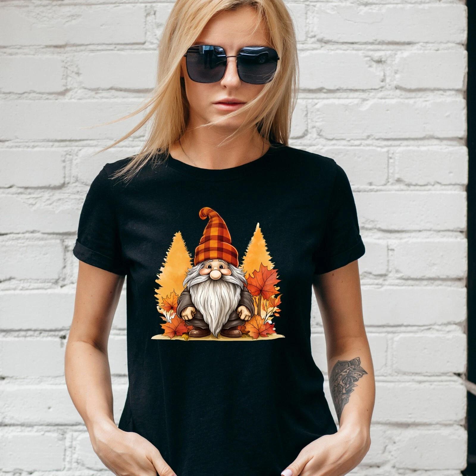 GNOME AUTUMN, FALL T-Shirt, Thanksgiving Pumpkin Spice , Unisex and Lady Fit 3XL