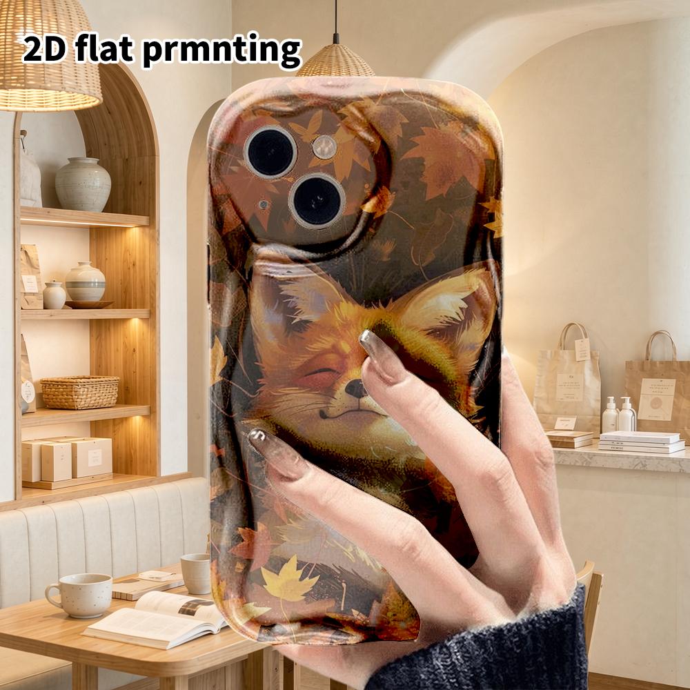 Phone Case: 2D Flat Design Suitable for iPhone 18, 17, 16, 15, 14, 13 Pro Protective Cases, Couple Style, Autumn Little Fox, Christmas and Halloween G