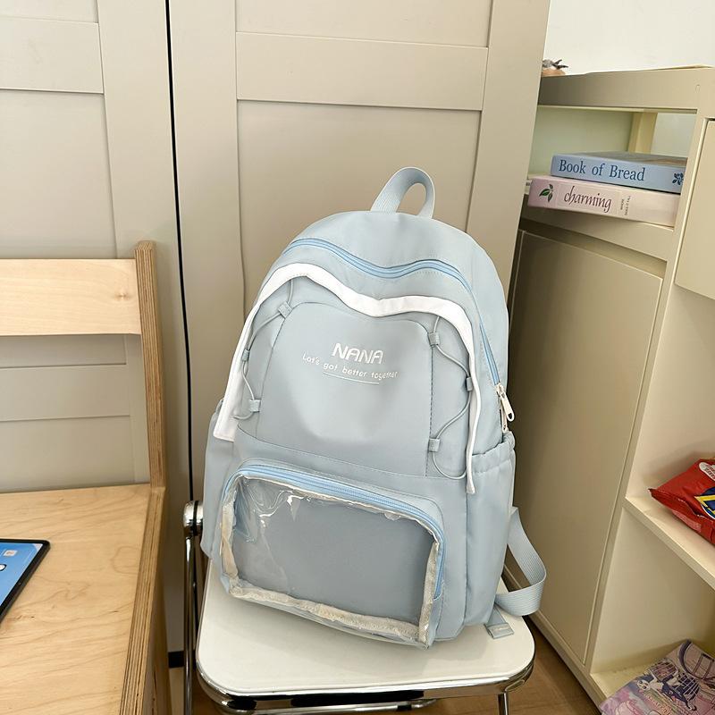 New Backpack Large Capacity Pain Bag Cute Female Student Bag Junior High School Students Leisure Joker Travel Backpack.