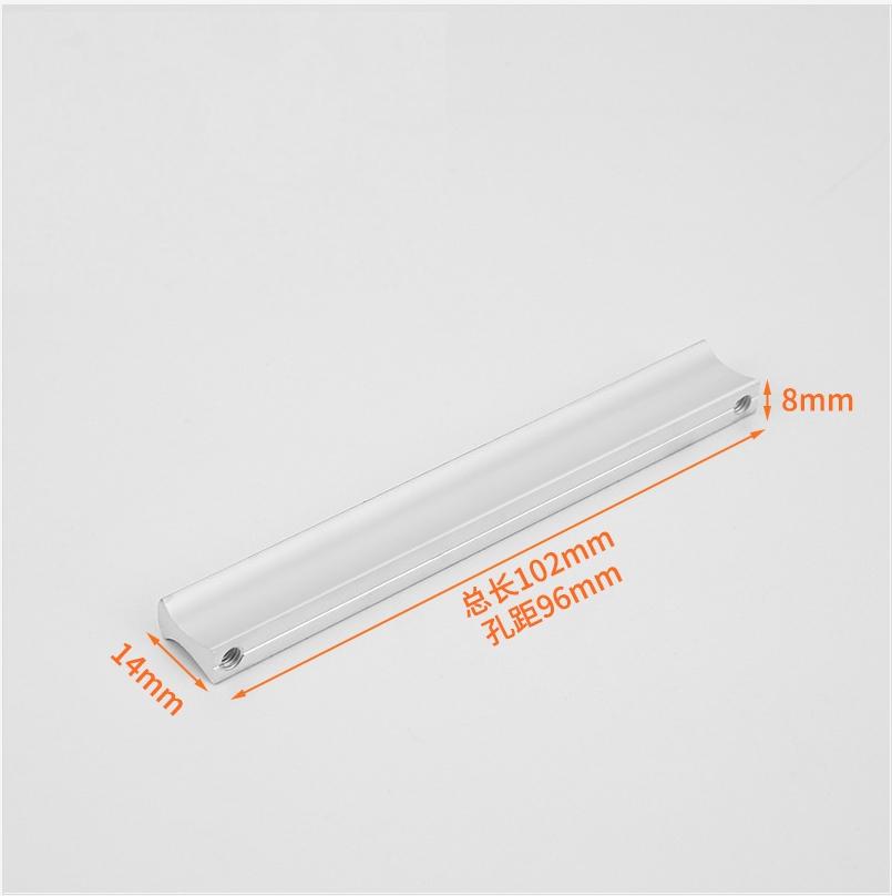2PCS 32-128mm Aluminum Alloy Cabinet Handle Wardrobe Door Handle Drawer Knobs Cupboard Pulls Furniture Handle Hardware versatile