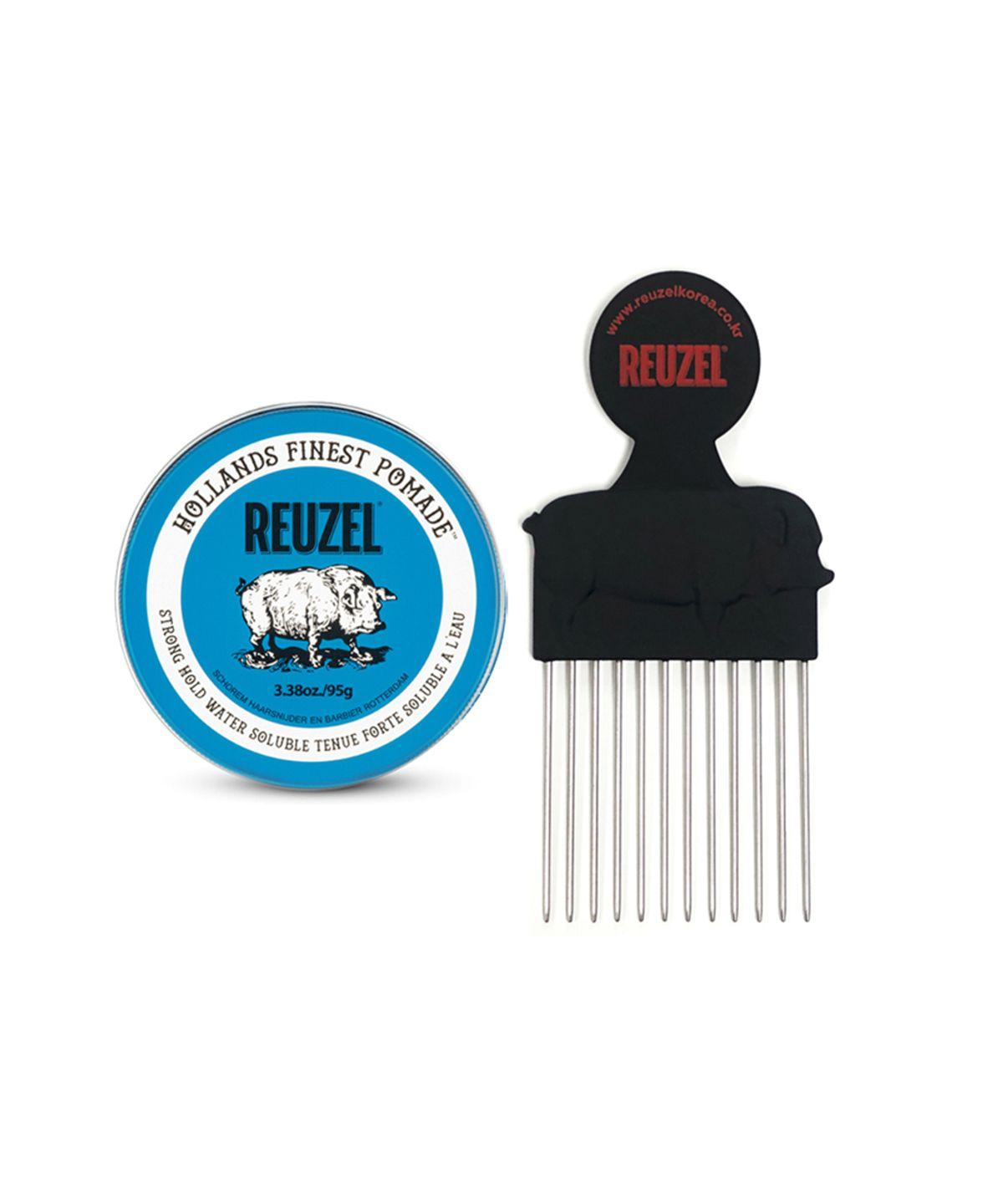 Blue Water-based Hard Pomade 95g + Pomade Comb