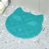 Cat Shaped Bathroom Non Slip Pad Cartoon Floor Mat Shower Foot Scrubber Mat  Washroom