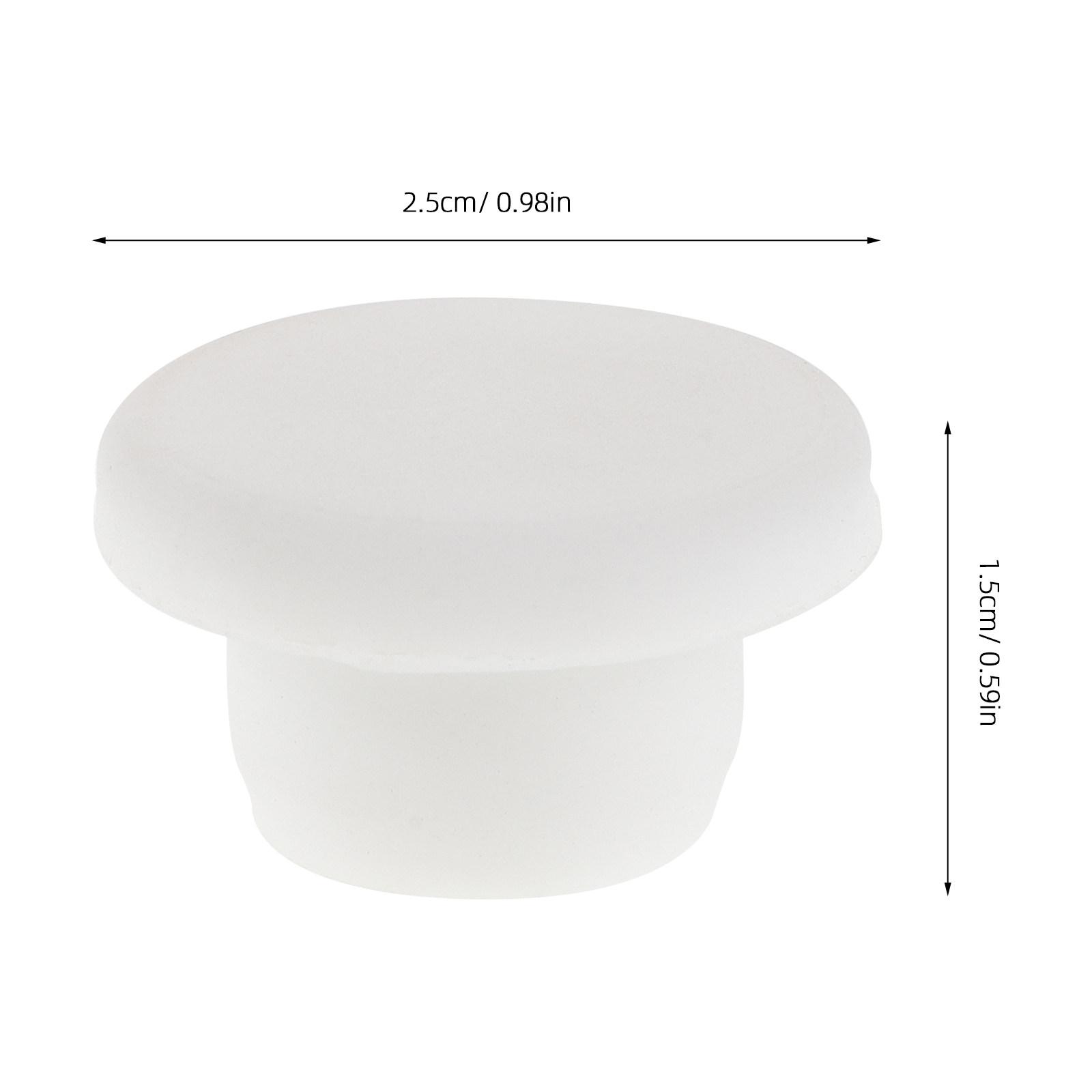 

3pcs Freezer Drain Plug 1.6Cm Rubber Hole Stopper Universal Cooler Cap For Chest Fridge Drainage Seal Plug Replacement Kitchen белый