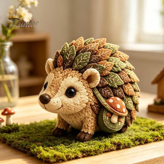 Creative Sewing Gift Woodland Animal Patchwork Kit, Forest DIY Set, Doll Kit Handmade Friends, Beginner-friendly Craft for Adults Teens Project