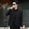 New Lapel Jacket Men's Spring and Autumn Thin Loose Men's Top Business Casual Middle-Aged Dad Clothing Business Jacket