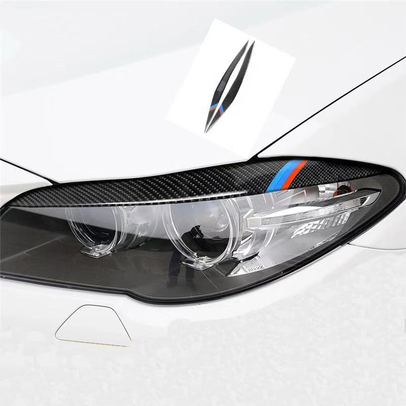 Ochranné nálepky na obočí světlometů z uhlíkových vláken pro BMW řady 3 F30/F35