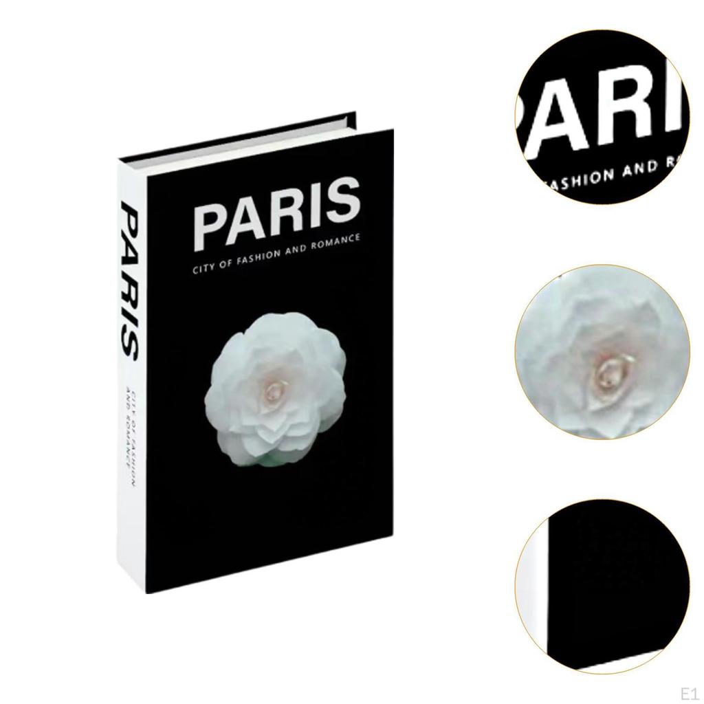 3 Pieces Decorative Fake Books False Ornaments Stylish Foldable Realistic Cardboard Box Book