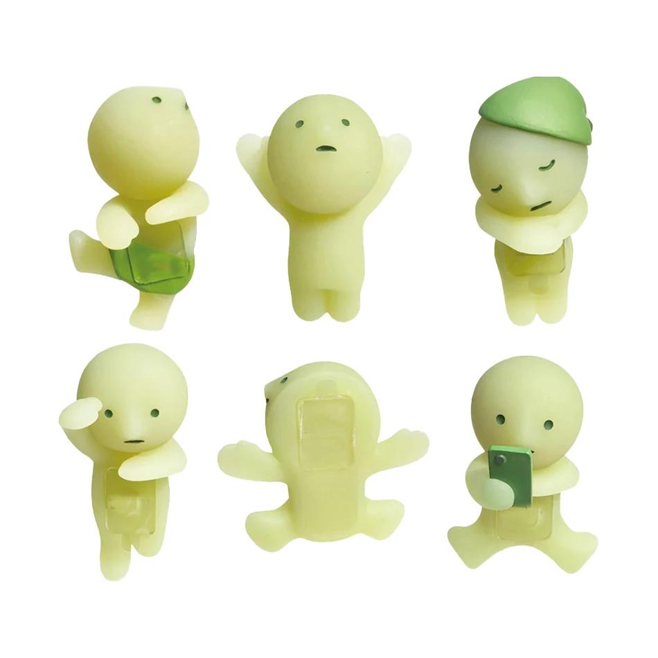 Gift A Multiple Series Noctilucent Green Doll Blind Mystery Box Action Figures Decoration Desktop Model Toy For Surprise