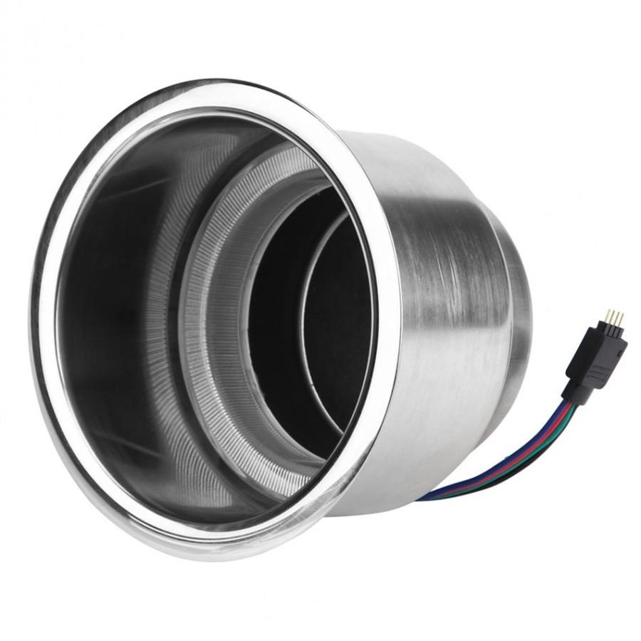1Pcs 14LED RGB Recessed Stainless Steel Cup Holder For Car RV Truck Marine Boat