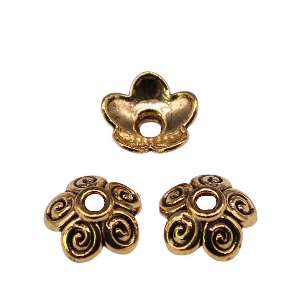 Flower Bead Cap Spacer Findings Ornate Covers For DIY Jewelry Making Materials