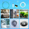 Car Sunroof Drain Cleaning Tool, Extra Long Flexible Wire Cleaner Unclogger With Straight Brush Syringe Leather Hose & Sponge For Auto Sun Roof Cover