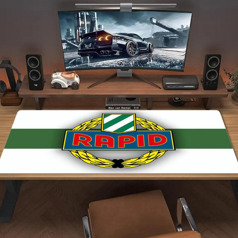 SK Rapid Wien Print  Cushion Non-slip Laptop Tablet Big Mousepad XXL Mat Mini PC Playmat With Lock Edge
