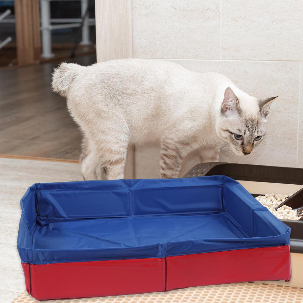 Piscină Portabilă pentru Câini PVC Cadă pentru Animale de Companie Piscină Pliabilă Pentru Câini Mici și Pisici Utilizare Interior Exterior