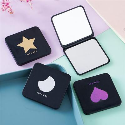 Kompakter Faltbarer Doppelseitiger Mini-Spiegel - Ideal für Make-up und Ankleiden, Stilvoll und Tragbar mit Schickem Design