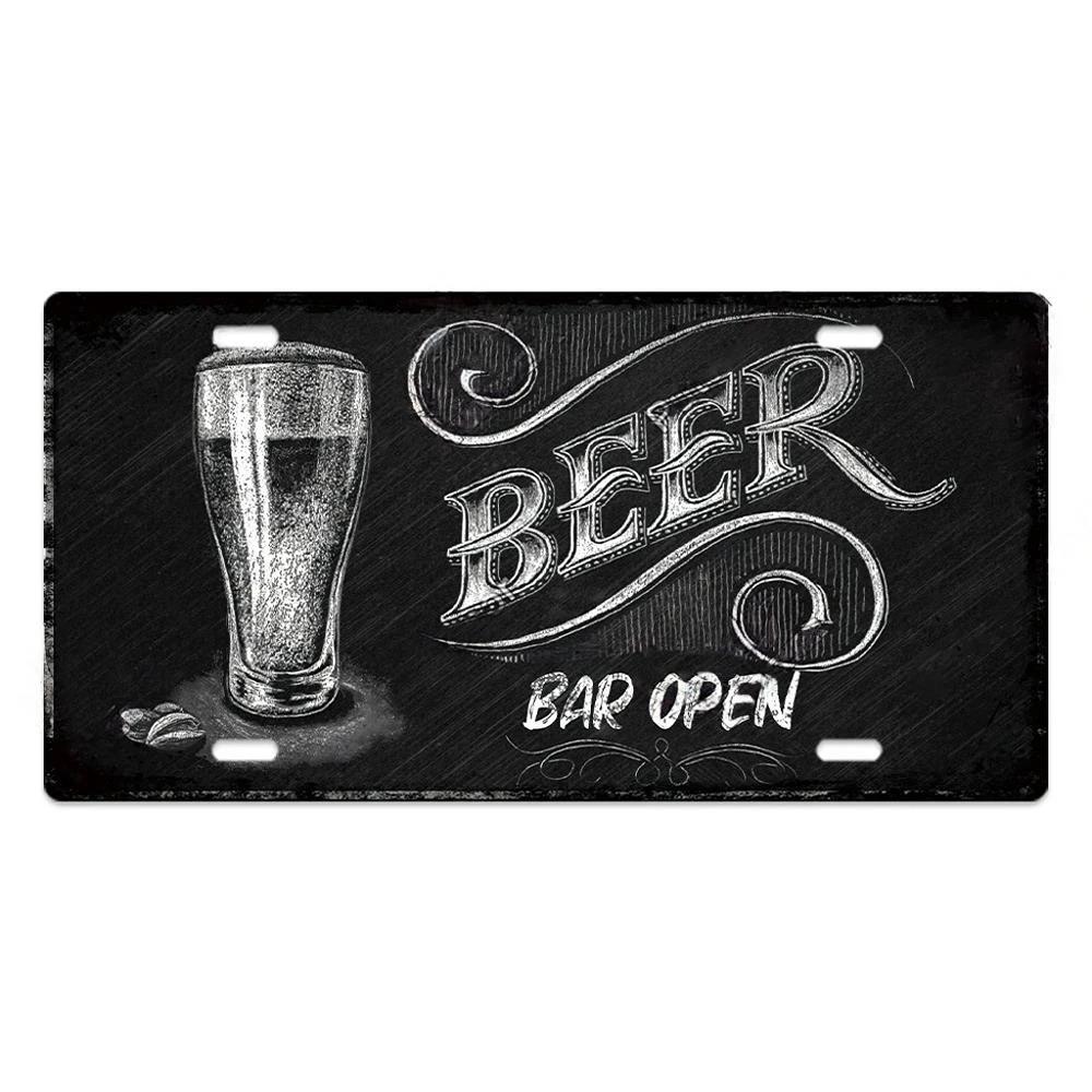 Vintage Wine Culture Metal Signs Wall Decor Licenses Plate Plaque Metal Vintage Tin Sign for Bar Pub Kitchen Dining Room