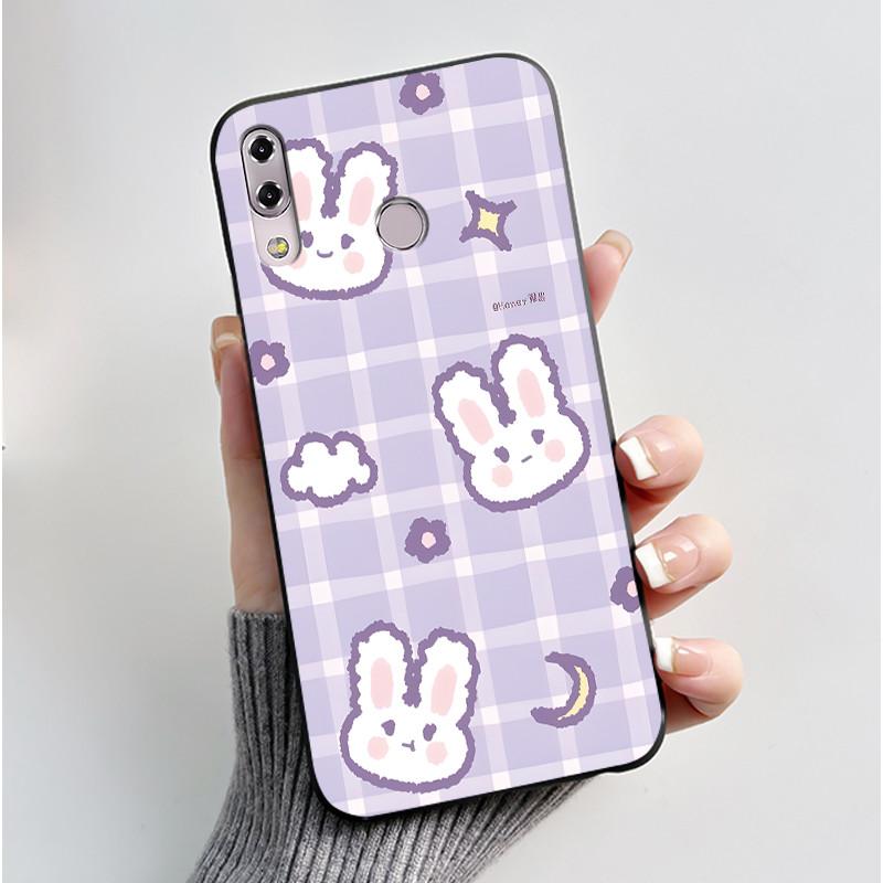 Für ASUS Zenfone 5 ZE620KL ZF620KL X00QD 5z ZS620KL Z01RD Hülle Luxus Süßes Liebes Kaninchen Lustig Schwarz Weiche TPU Silikon Rückseite