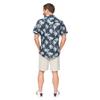 Bewley & Ritch Mens Palmetto Palm Print Short-Sleeved Shirt
