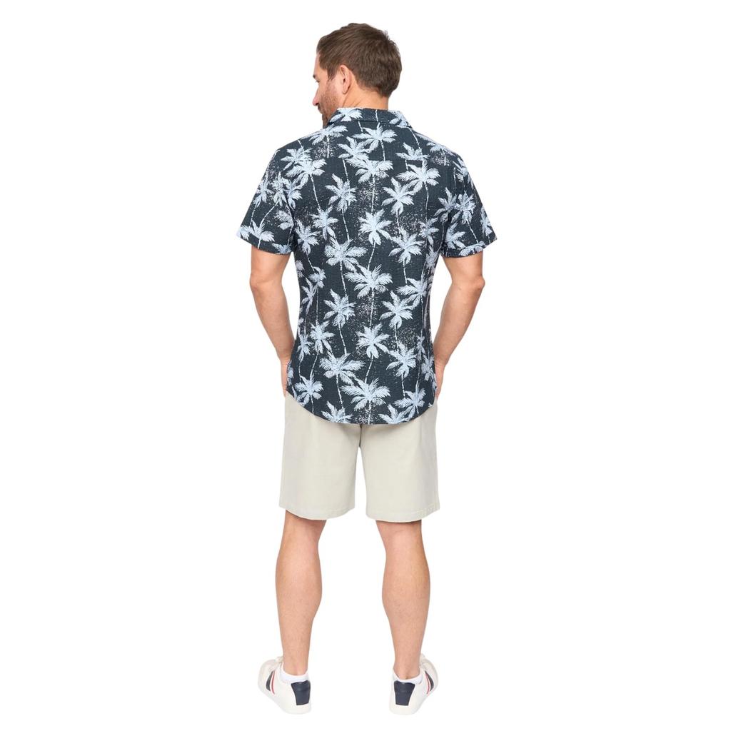 Bewley & Ritch Mens Palmetto Palm Print Short-Sleeved Shirt