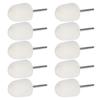 10pcs 0.6in Wool Grinding Head Portable Polishing Buffing Tools for Jewelry Jades Metal Glass