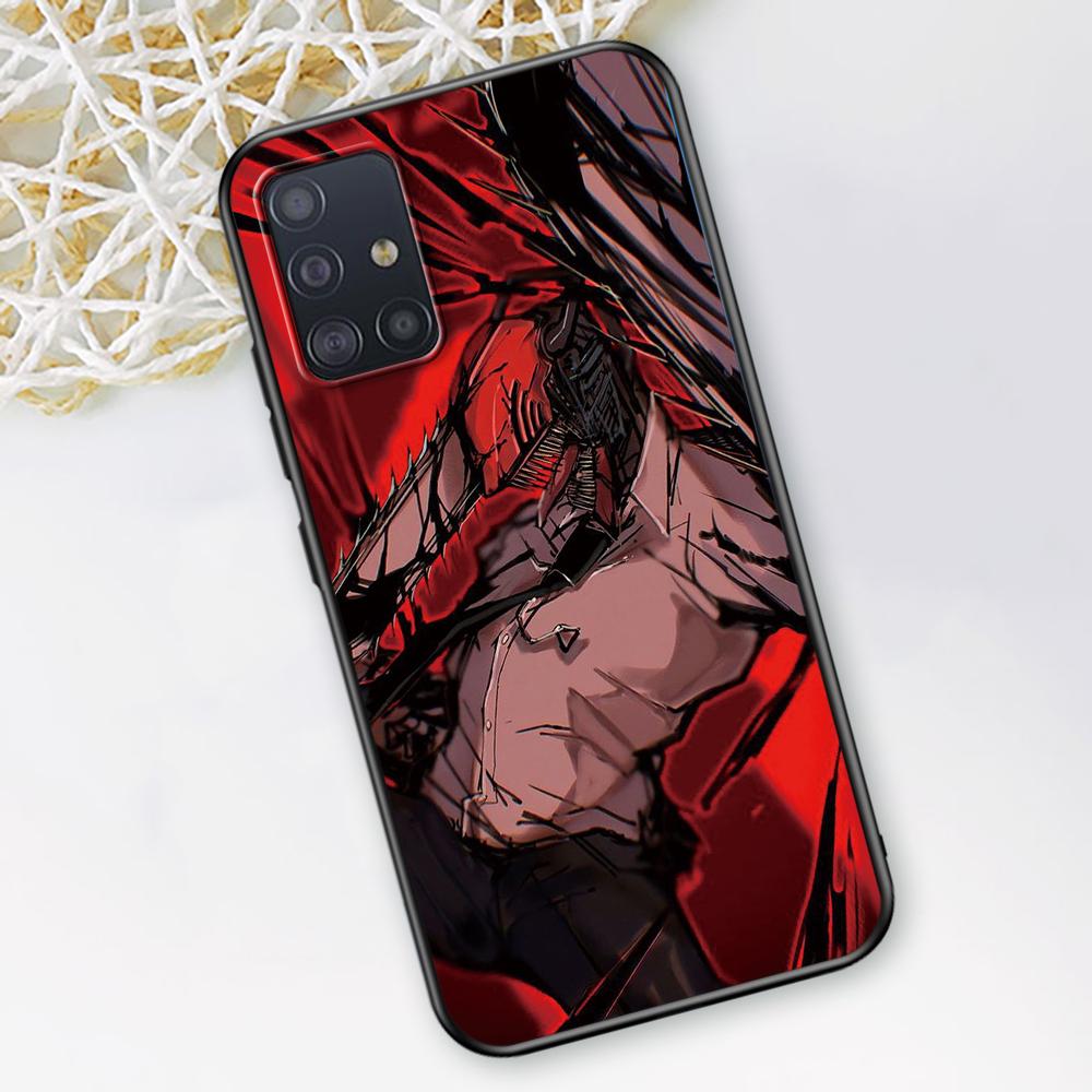 Chainsaw Man Case for Samsung Galaxy A52 A12 A53 A51 A32 A21s A22 A31 A72 A02s A13 5G A11 A41 A03s Silicone Phone Cover Anime