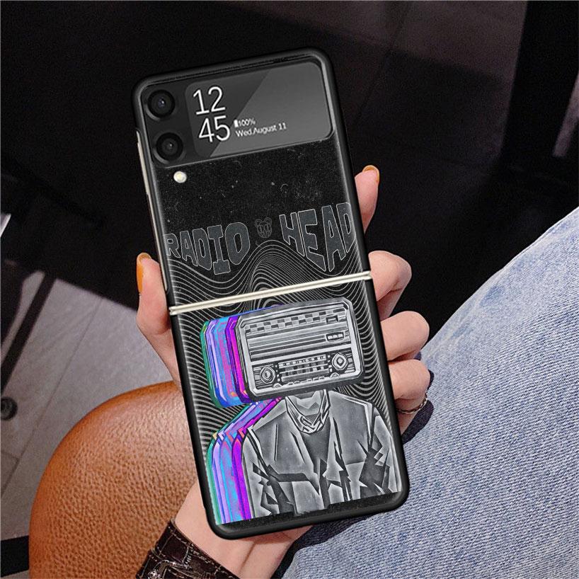 Bnad R-Radiohead Phone Case For Samsung Z Flip 7 6 5 4 3 Galaxy ZFlip7 ZFlip6 ZFlip5 ZFlip4 ZFlip3 5G Print Cover