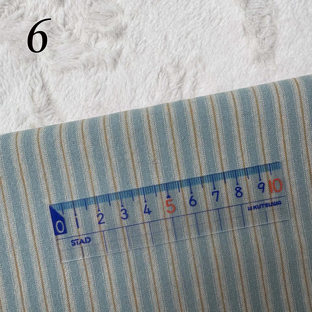 בד משבצות פסים 13 צבעים בד יפני צבוע בחוט בד DIY תפירה ידנית טלאים חבילת בד 100% כותנה