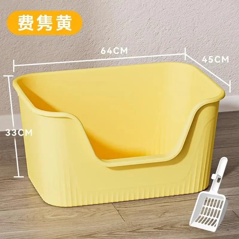 

Новый кошачий туалет гигантский туалет для питомца полузакрытый брызгозащищенный открытый очень большой кошачий туалет товары для питомцев