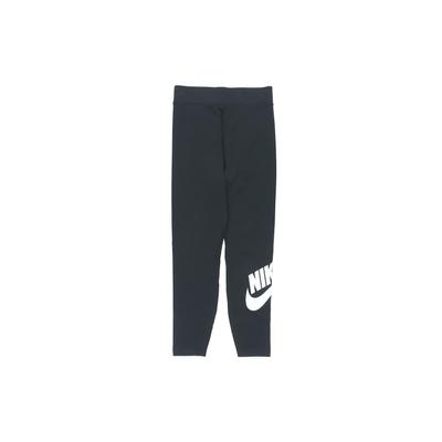 High Waist Yoga Fitness Pants With Logo Print Women Bottoms Black CZ8529-010