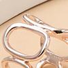 Scarf Ring Clip for Women, Polished Edges No Snag Clip Buckle, Non-Slip Silk Scarf Ring Wrap Holder for Shawl Scarves