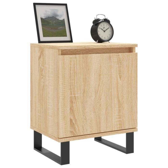 VidaXL Bedside Tables 2pcs Sonoma Oak 40x30x50cm Engineered Wood 826851